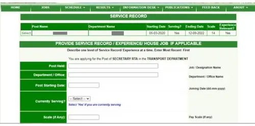 add service record