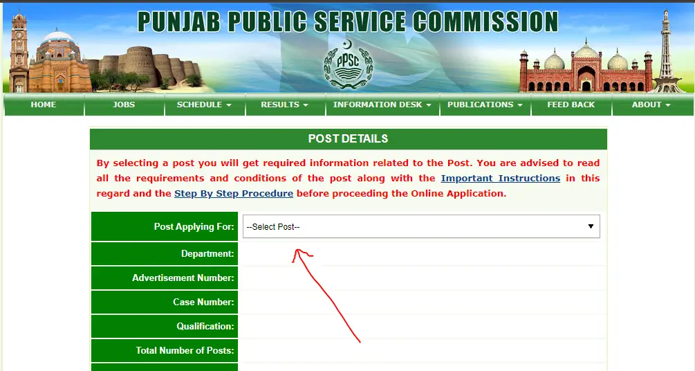choose the job you want to apply for