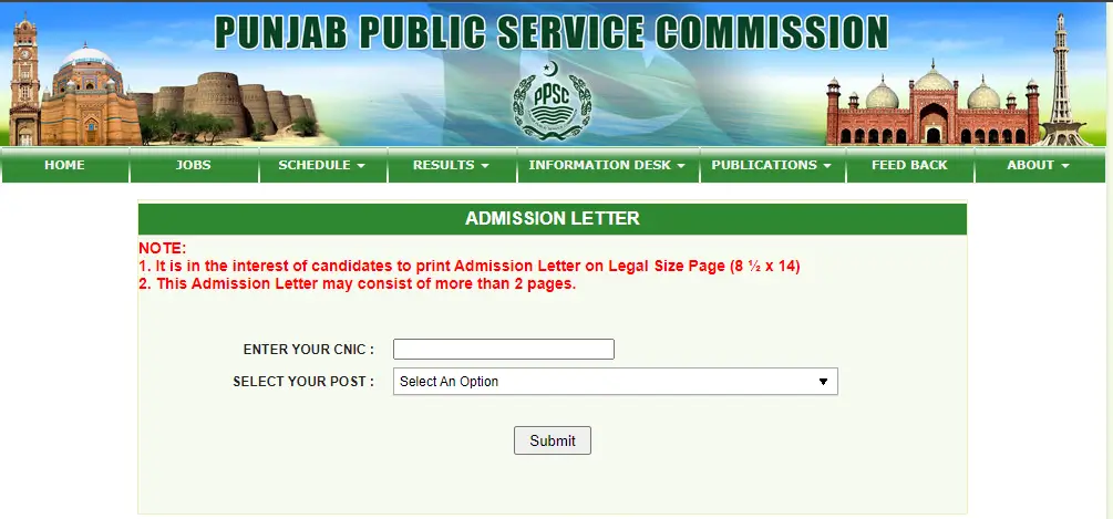 ppsc examination schedule